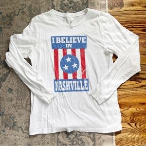 I believe in Nashville Long Sleeve Tee Large